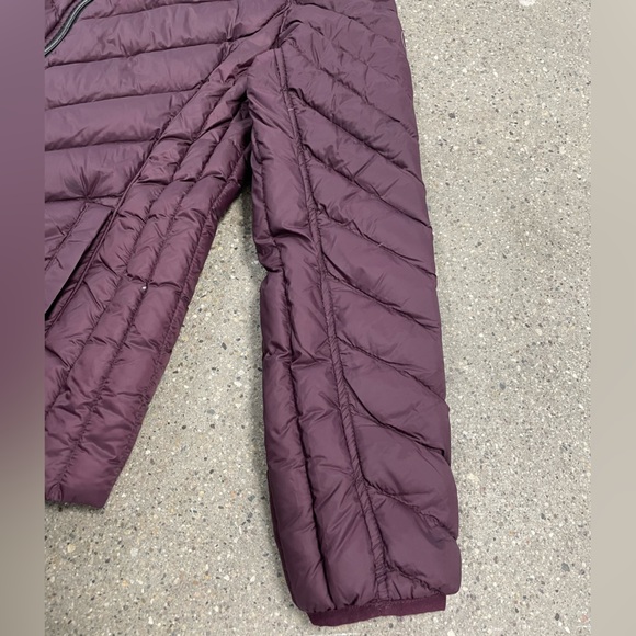 Michael Kors Purple Down Feather Filled Packable Puffer Winter Coat Jacket Large - Picture 14 of 16